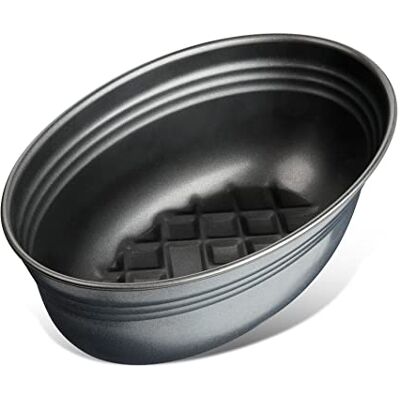 Zenker 6520 Ovale broodvorm, Ovale rolvorm, niet-klevend staal, keramische versterking, glanzend zwart, 26 x 16 x 9 cm. Zenker 6520 Ovale broodvorm, Ovale rolvorm, niet-klevend staal, keramische versterking, glanzend zwart, 26 x 16 x 9 cm.