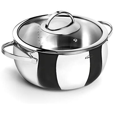 LACOR 79024 Kookpan met deksel, 24 cm LACOR 79024 Kookpan met deksel, 24 cm