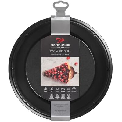 Tala Performance Ronde taartvorm 25,8 cm van koolstofstaal met dubbele antiaanbaklaag, ovenbestendig tot 240 °C en vaatwasmachinebestendig, BPA-vrij Tala Performance Ronde taartvorm 25,8 cm van koolstofstaal met dubbele antiaanbaklaag, ovenbestendig tot 240 °C en vaatwasmachinebestendig, BPA-vrij