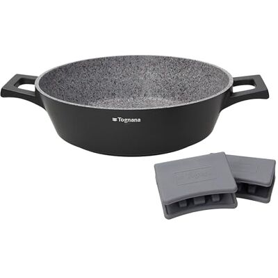 Tognana , Ambitieus, pan met 2 handgrepen, 32 cm, aluminium, zwart Tognana , Ambitieus, pan met 2 handgrepen, 32 cm, aluminium, zwart