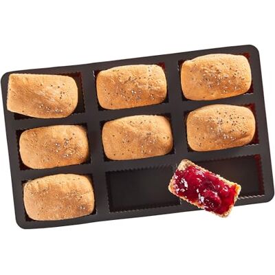 Lurch Flexiform Brownie bakvorm van siliconen, bruin, 20 x 15 x 10 cm Lurch Flexiform Brownie bakvorm van siliconen, bruin, 20 x 15 x 10 cm