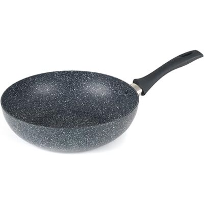 Russell Hobbs RH00851EU 28 cm wok met antiaanbaklaag, stoofpan van geperst aluminium met deksel van gehard glas, gemakkelijk te reinigen, koekenpan, gezond koken met minder olie, bakeliet handvat Russell Hobbs RH00851EU 28 cm wok met antiaanbaklaag, stoofpan van geperst aluminium met deksel van gehard glas, gemakkelijk te reinigen, koekenpan, gezond koken met minder olie, bakeliet handvat