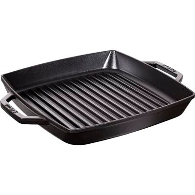 STAUB 40511-683-0 rechthoekige pan met twee gietijzeren handgrepen, 28 cm, zwart STAUB 40511-683-0 rechthoekige pan met twee gietijzeren handgrepen, 28 cm, zwart