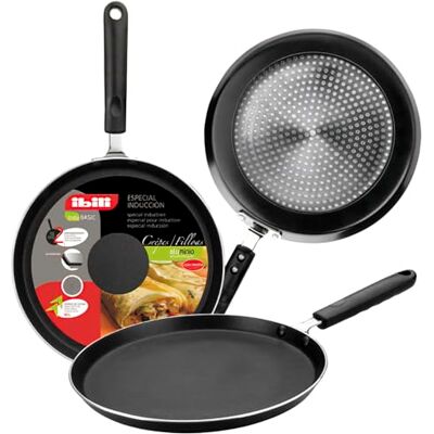 IBILI Indubasic pannenkoekenpan, 26 cm, aluminium, antiaanbaklaag, geschikt voor inductie IBILI Indubasic pannenkoekenpan, 26 cm, aluminium, antiaanbaklaag, geschikt voor inductie