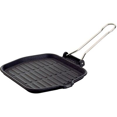 Ilsa Monodietella Grill, van gietijzer, aluminium, zwart, 20 x 20 cm Ilsa Monodietella Grill, van gietijzer, aluminium, zwart, 20 x 20 cm