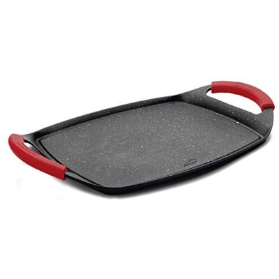 LACOR 25547 grillplaat, steenstijl, 33,5 x 25 cm, zwart Duurzaam professioneel gereedschap; ontworpen voor optimale prestaties en snelle en eenvoudige reiniging in de vaatwasser LACOR 25547 grillplaat, steenstijl, 33,5 x 25 cm, zwart Duurzaam professioneel gereedschap; ontworpen voor optimale prestaties en snelle en eenvoudige reiniging in de vaatwasser