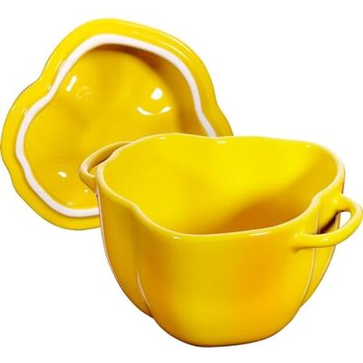 STAUB Zwilling Ceramic by Paprika stoofpan geel keramiek H 10,7 cm x B 15,1 cm volume 0,47 l STAUB Zwilling Ceramic by Paprika stoofpan geel keramiek H 10,7 cm x B 15,1 cm volume 0,47 l