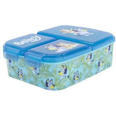 Stor Bluey Lunchbox voor kinderen, 3 vakken Stor Bluey Lunchbox voor kinderen, 3 vakken