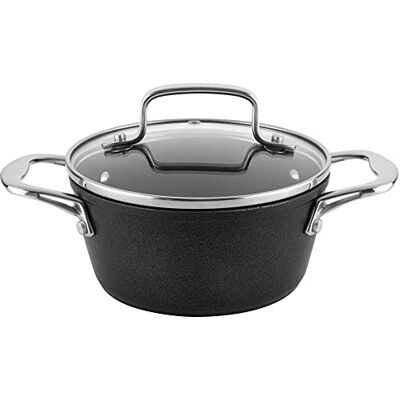 Florina Vidar Kookpan, 28 cm, 6,1 liter, aluminium, glazen deksel, anti-aanbaklaag, steentype PFOA, geschikt voor alle keukens, glaskeramiek, gas Florina Vidar Kookpan, 28 cm, 6,1 liter, aluminium, glazen deksel, anti-aanbaklaag, steentype PFOA, geschikt voor alle keukens, glaskeramiek, gas