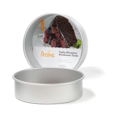 Decora 0062622 bakvorm rond 20 x 7,5 H aluminium geanodiseerd Decora 0062622 bakvorm rond 20 x 7,5 H aluminium geanodiseerd