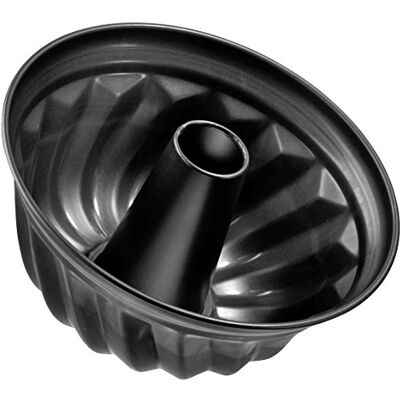 Zenker Tulbandvorm Ø 22 cm PURE, stabiele cakevorm met coating, voor sappige tulband, ronde vorm met antiaanbaklaag (kleur: zwart) Hoeveelheid: 1 stuk Zenker Tulbandvorm Ø 22 cm PURE, stabiele cakevorm met coating, voor sappige tulband, ronde vorm met antiaanbaklaag (kleur: zwart) Hoeveelheid: 1 stuk