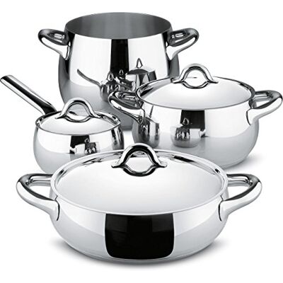 Alessi Set van potten en potten, 7-delig Alessi Set van potten en potten, 7-delig