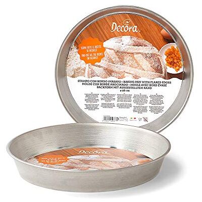 Decora , 0060828 pastiera bakvorm Ø 28 x 4 cm hoog, van vertind plaatstaal, verdeelt de warmte gelijkmatig, ideaal voor langzaam koken, gemaakt in Italië. Decora , 0060828 pastiera bakvorm Ø 28 x 4 cm hoog, van vertind plaatstaal, verdeelt de warmte gelijkmatig, ideaal voor langzaam koken, gemaakt in Italië.