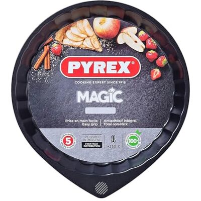 Pyrex MG30BN6 taartvorm, magisch, 30 cm, zwart Pyrex MG30BN6 taartvorm, magisch, 30 cm, zwart
