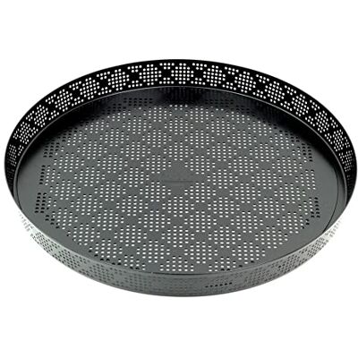 Kaiser Inspiration taartvorm met afneembare bodem, 28 cm, geperforeerd, pizzavorm, anti-aanbaklaag, afneembare bodem Kaiser Inspiration taartvorm met afneembare bodem, 28 cm, geperforeerd, pizzavorm, anti-aanbaklaag, afneembare bodem