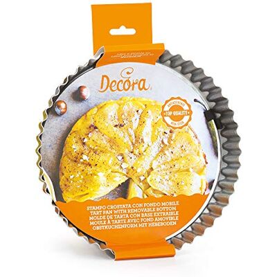 Decora COD. 0070017 taartvorm, Ø 30 x 3,5 uur, antiaanbaklaag, met afneembare bodem Decora COD. 0070017 taartvorm, Ø 30 x 3,5 uur, antiaanbaklaag, met afneembare bodem
