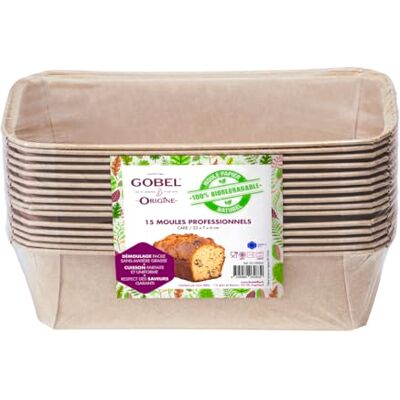 Gobel Set van 15 professionele taartvormen Wegwerpvormen van 100% biologisch afbreekbaar natuurlijk papier Geschikt voor oven, koelkast, vriezer gemakkelijk uit de vorm te halen Gobel Set van 15 professionele taartvormen Wegwerpvormen van 100% biologisch afbreekbaar natuurlijk papier Geschikt voor oven, koelkast, vriezer gemakkelijk uit de vorm te halen