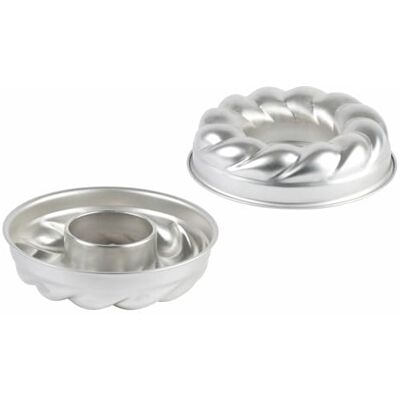 Gobel 124340 Savarin-vorm, gedraaid, drie broers, ijzer, diameter 22 cm Gobel 124340 Savarin-vorm, gedraaid, drie broers, ijzer, diameter 22 cm