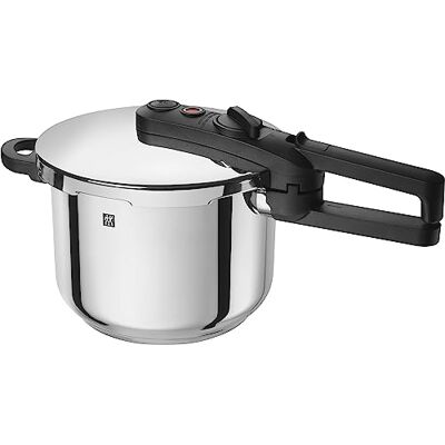 ZWILLING EcoQuick II snelkookpan, Ø 22 cm, 6 liter, voor alle warmtebronnen, inclusief inductie, roestvrij staal 18/10, zilver ZWILLING EcoQuick II snelkookpan, Ø 22 cm, 6 liter, voor alle warmtebronnen, inclusief inductie, roestvrij staal 18/10, zilver