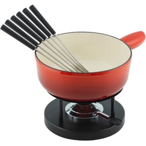 KUHN RIKON 32236 inductie gietijzeren kaasfondueset 24 cm rood 34 x 26 x 23 cm KUHN RIKON 32236 inductie gietijzeren kaasfondueset 24 cm rood 34 x 26 x 23 cm