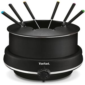 T-Fal Tefal Easy Fondu, elektrische fondue voor 6 personen, 800 W, verstelbare thermostaat, kap + 6 fonduepen, gemakkelijk te reinigen, zwart, EF261800 T-Fal Tefal Easy Fondu, elektrische fondue voor 6 personen, 800 W, verstelbare thermostaat, kap + 6 fonduepen, gemakkelijk te reinigen, zwart, EF261800