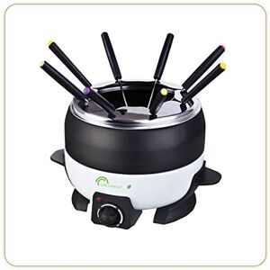 LITTLE BALANCE 8260 Happy Fondue 8 fondue-apparaat voor 8 personen, antiaanbaklaag, grote inhoud 2 liter, vermogen 800 W, zwart en wit LITTLE BALANCE 8260 Happy Fondue 8 fondue-apparaat voor 8 personen, antiaanbaklaag, grote inhoud 2 liter, vermogen 800 W, zwart en wit