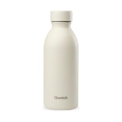 QWETCH Thermosfles 500 ml zand Icon drinkfles met compact en elegant design van gerecycled roestvrij staal 24 uur koud en 12 uur warm waterdicht QWETCH Thermosfles 500 ml zand Icon drinkfles met compact en elegant design van gerecycled roestvrij staal 24 uur koud en 12 uur warm waterdicht