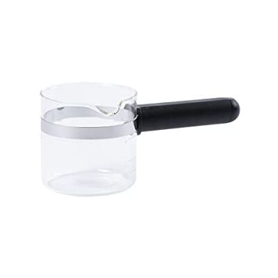 Fackelmann Glazen kan, aanpasbaar, speciaal voor magnetron, glas, zwart, 19 x 9,5 x 8 cm Fackelmann Glazen kan, aanpasbaar, speciaal voor magnetron, glas, zwart, 19 x 9,5 x 8 cm