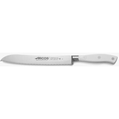Arcos Riviera Blanc 231324 broodmes Nitrum gesmeed roestvrijstalen mes POM handvat Polyoxymethyleen handvat wit 200 mm Arcos Riviera Blanc 231324 broodmes Nitrum gesmeed roestvrijstalen mes POM handvat Polyoxymethyleen handvat wit 200 mm