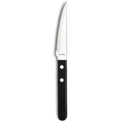 Amefa Steak Pizza Zwart 12 Steakmessen Amefa Steak Pizza Zwart 12 Steakmessen