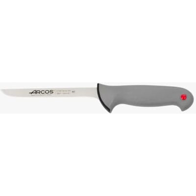 Arcos Series Colour Proof uitbeenmes, lemmet van roestvrij staal, nitrum, 150 mm, handvat van polypropyleen, bekleed met elastomeer, kleur: zwart Arcos Series Colour Proof uitbeenmes, lemmet van roestvrij staal, nitrum, 150 mm, handvat van polypropyleen, bekleed met elastomeer, kleur: zwart