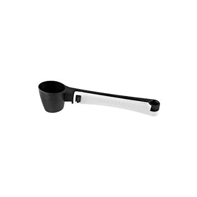 Fackelmann 42244 theelepel 2-in-1, maatlepel voor koffie, koffiebeker, lepel en zakclips, kunststof, zwart, wit, 18 cm Fackelmann 42244 theelepel 2-in-1, maatlepel voor koffie, koffiebeker, lepel en zakclips, kunststof, zwart, wit, 18 cm