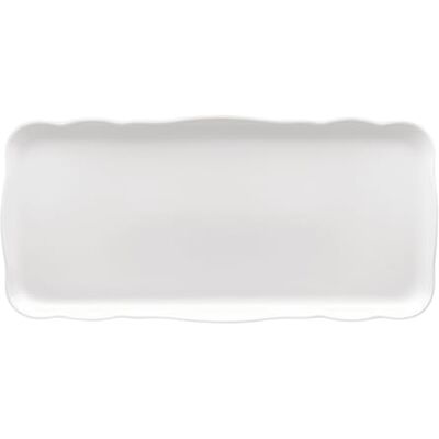 Hutschenreuther 02013-800001-12844 taartschaal, rechthoekig, porselein, wit, 40,3 x 18,8 x 3,8 cm Hutschenreuther 02013-800001-12844 taartschaal, rechthoekig, porselein, wit, 40,3 x 18,8 x 3,8 cm