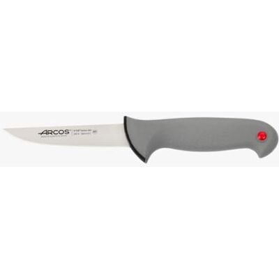 Arcos Series Colour Proof Vleesmes met 12,7 cm lang lemmet van nitrumroestvrij staal, handvat van polypropyleen met elastomeercoating, zwart Arcos Series Colour Proof Vleesmes met 12,7 cm lang lemmet van nitrumroestvrij staal, handvat van polypropyleen met elastomeercoating, zwart