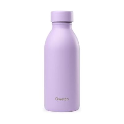 QWETCH Thermosfles 500 ml lavendel ICON Compacte en elegante designdrinkfles van gerecycled roestvrij staal 24 uur koud en 12 uur warm waterdicht QWETCH Thermosfles 500 ml lavendel ICON Compacte en elegante designdrinkfles van gerecycled roestvrij staal 24 uur koud en 12 uur warm waterdicht