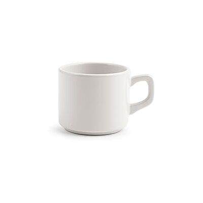 H&H Stockholm Theekopjes, Stoneware, wit, 190 cc, 24 stuks H&H Stockholm Theekopjes, Stoneware, wit, 190 cc, 24 stuks