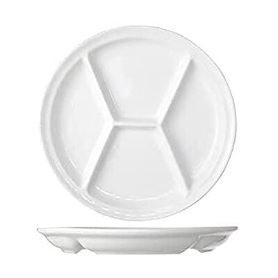 Cosy & Trendy HJ3151 fonduebord, 4 vakken, porselein, diameter 26 cm Cosy & Trendy HJ3151 fonduebord, 4 vakken, porselein, diameter 26 cm