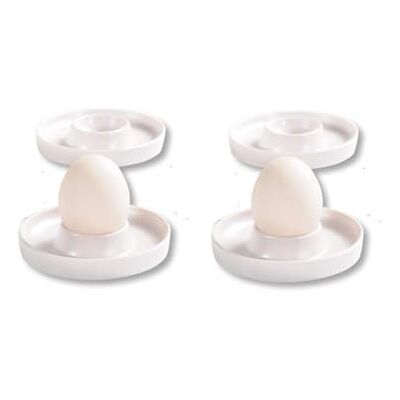 Kesper Set van 4 eierdopjes, materiaal: Ø 10 x H 2 cm, melamine, afmetingen: cm, kleur: wit. De ideale ontbijtmetgezel Kesper Set van 4 eierdopjes, materiaal: Ø 10 x H 2 cm, melamine, afmetingen: cm, kleur: wit. De ideale ontbijtmetgezel