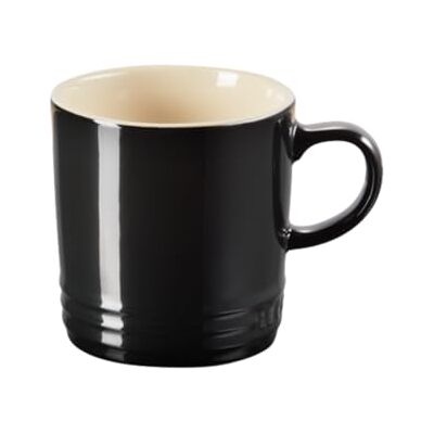 Le Creuset Cappuccinobeker van keramiek, 200 ml, hoogte 10 cm, onyx, 70303201400099 Le Creuset Cappuccinobeker van keramiek, 200 ml, hoogte 10 cm, onyx, 70303201400099