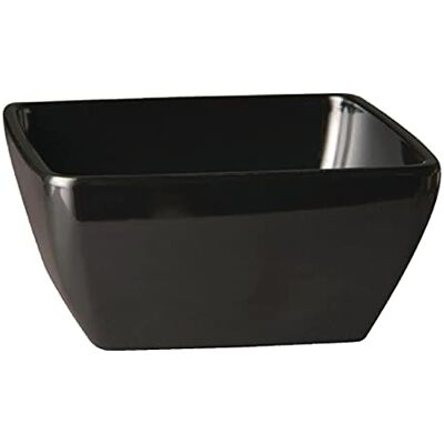 APS GF135 Melamine kom, vierkant, 12,5 cm, zwart APS GF135 Melamine kom, vierkant, 12,5 cm, zwart