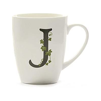 LA PORCELLANA BIANCA la Porcellana Mug Lettre J Porcelaine Blanc 12 x 12 x 3 cm LA PORCELLANA BIANCA la Porcellana Mug Lettre J Porcelaine Blanc 12 x 12 x 3 cm