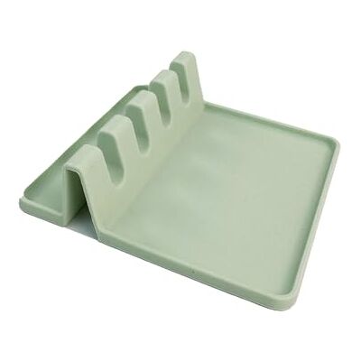 Fackelmann Ocean Keukengereihouder, functioneel deel van siliconen, zacht materiaal met oppervlakken, hygiënisch en duurzaam, watergroen, 14 x 14 x 4 cm Fackelmann Ocean Keukengereihouder, functioneel deel van siliconen, zacht materiaal met oppervlakken, hygiënisch en duurzaam, watergroen, 14 x 14 x 4 cm