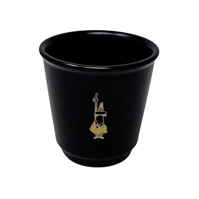 Bialetti Monogram keramische koffiemok, matzwart, inhoud 90 ml Bialetti Monogram keramische koffiemok, matzwart, inhoud 90 ml