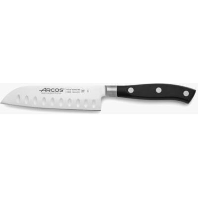 Arcos 233200 santokumes roestvrij staal zwart Santoku-mes van 140 mm gesmeed NITRUM staal en ergonomische POM-handgreep. Riviera serie Kleur: zwart. Arcos 233200 santokumes roestvrij staal zwart Santoku-mes van 140 mm gesmeed NITRUM staal en ergonomische POM-handgreep. Riviera serie Kleur: zwart.