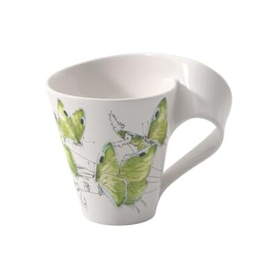 Villeroy & Boch NewWave Caffè Koffiemok "Donkergroene Braamstruik", 300 ml, Hoogte: 11 cm, Premium Porselein, Sinopel Villeroy & Boch NewWave Caffè Koffiemok "Donkergroene Braamstruik", 300 ml, Hoogte: 11 cm, Premium Porselein, Sinopel