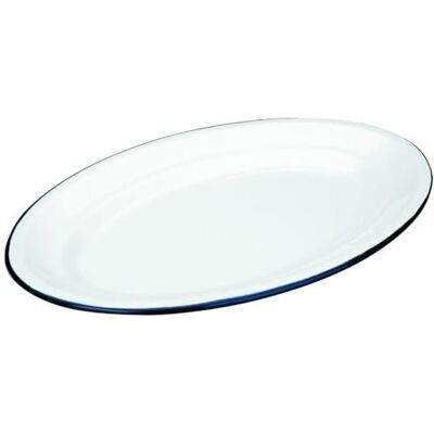 IBILI 903940 ovenschaal, ovaal, geëmailleerd staal, 40 x 27 cm, wit IBILI 903940 ovenschaal, ovaal, geëmailleerd staal, 40 x 27 cm, wit