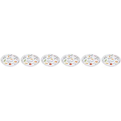 Cosy & Trendy 488518 pastaborden, diameter 20 cm, porselein, wit, 6 stuks Cosy & Trendy 488518 pastaborden, diameter 20 cm, porselein, wit, 6 stuks