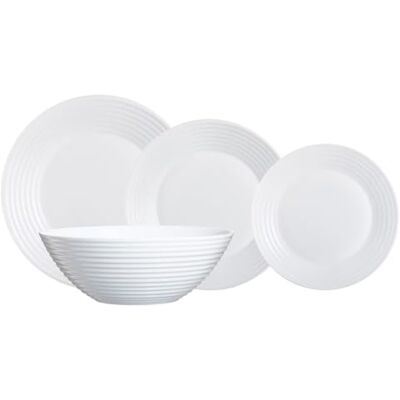 Luminarc Tafelservies Harena 19-delig, 30 x 20 x 29 cm, wit Luminarc Tafelservies Harena 19-delig, 30 x 20 x 29 cm, wit