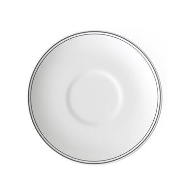 Villeroy & Boch Villeroy und Boch Design Naif onderzetter, porselein, 15 cm, wit/zwart Villeroy & Boch Villeroy und Boch Design Naif onderzetter, porselein, 15 cm, wit/zwart