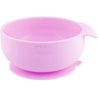 Chicco Easy Siliconen Kom met Zuignap voor Baby´s Zacht Babybord Magnetron- en Vaatwasmachinebestendig 6+ Maanden Roze Chicco Easy Siliconen Kom met Zuignap voor Baby´s Zacht Babybord Magnetron- en Vaatwasmachinebestendig 6+ Maanden Roze